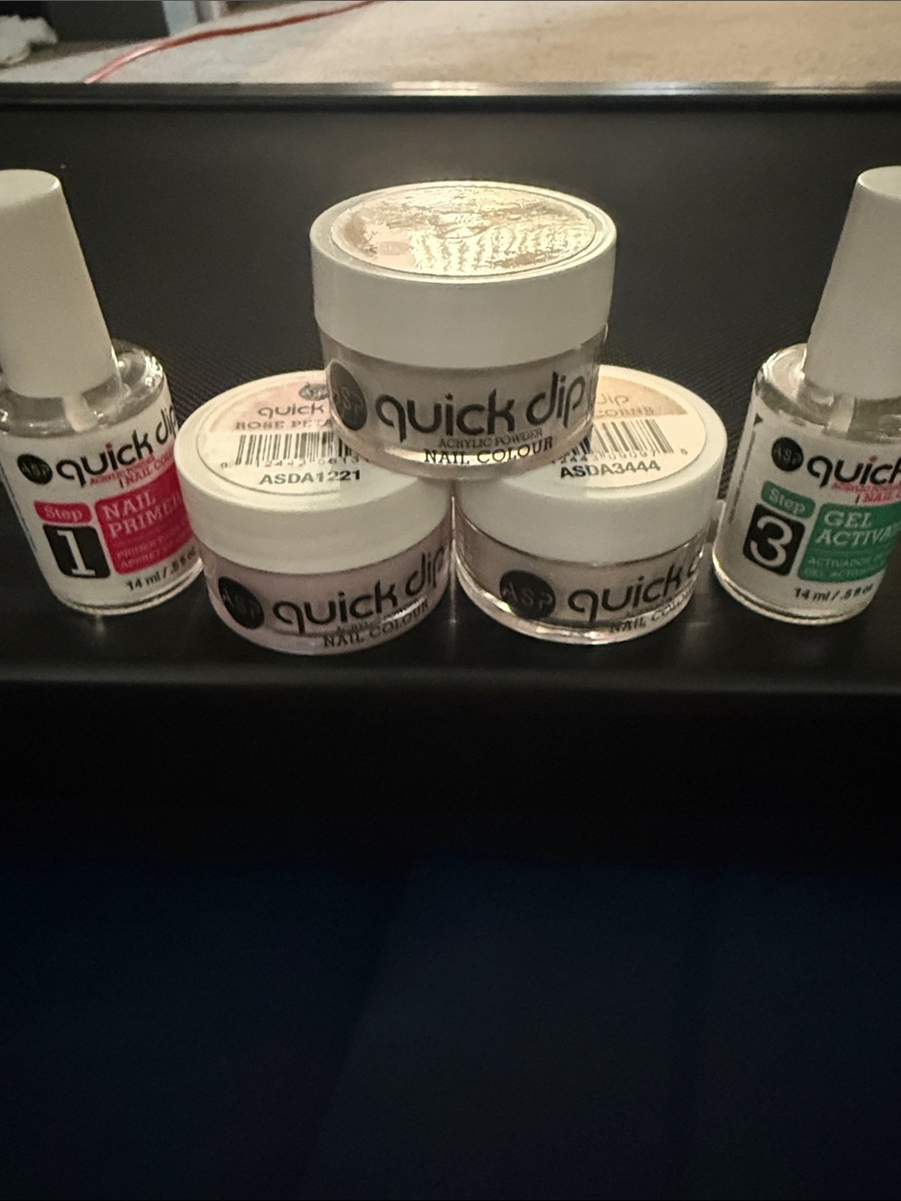 Pink & Nude Nail Dip Powder Set with Primer & Activator
